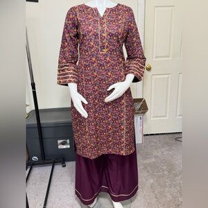 Brand new Dhanak palazo 2pc dress